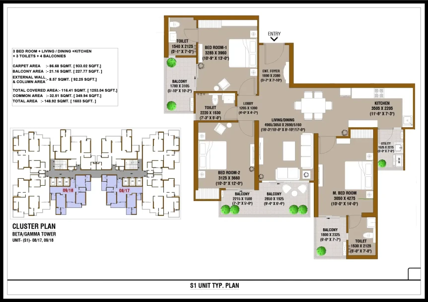 SKA Destiny One | Luxurious 3 & 4 BHK Flats | World-Class Amenities | Prime Location-2