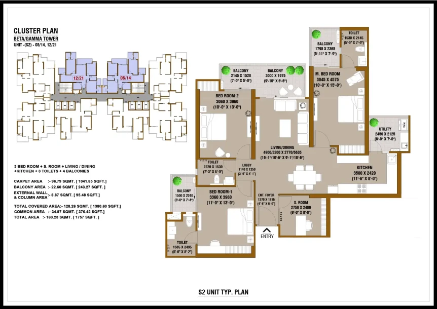 SKA Destiny One | Luxurious 3 & 4 BHK Flats | World-Class Amenities | Prime Location-3